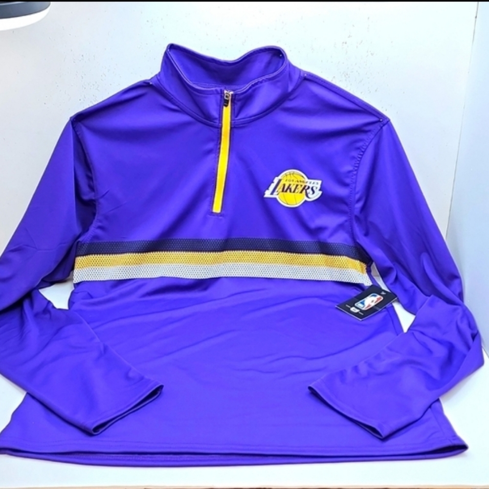 LOS ANGELES LAKERS LONG SLEVES BEAUTIFUL PURPLE SHIRT